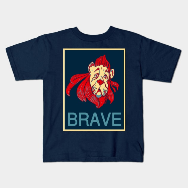 A Vote For Courage Kids T-Shirt by Yellowonder